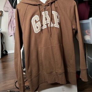 Brown Gap zip up